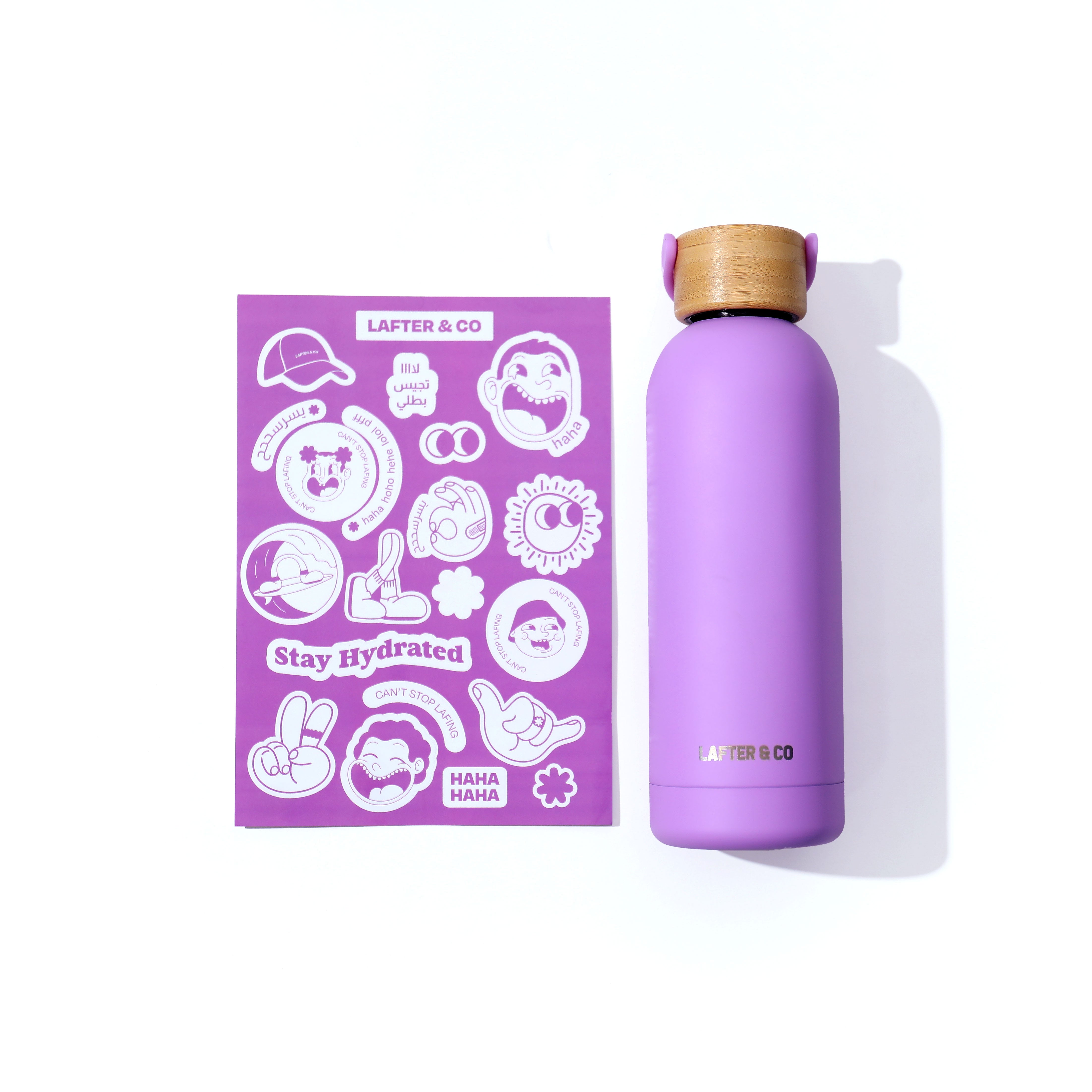 Stainless Steel Bottle + Sticker Pack