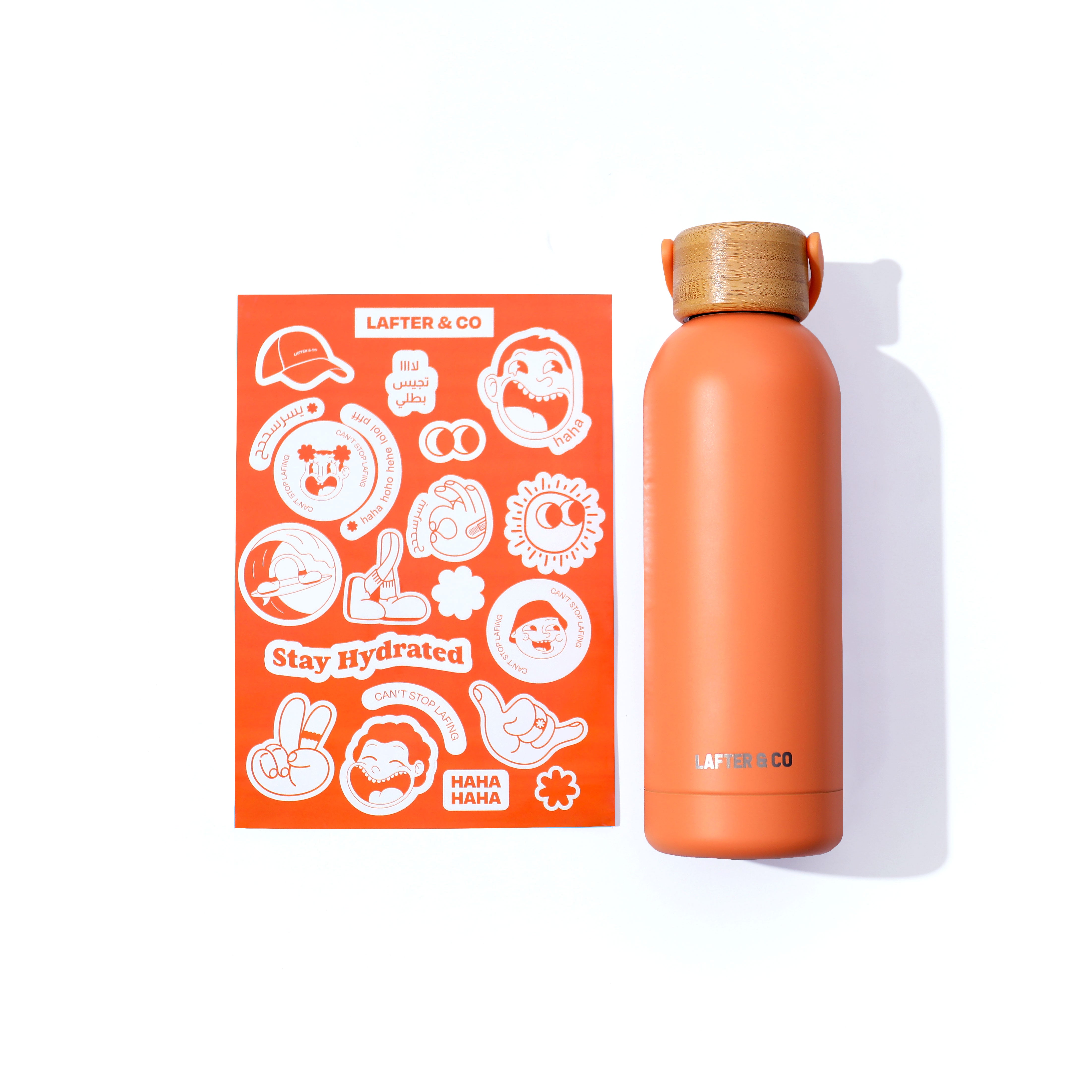 Stainless Steel Bottle + Sticker Pack
