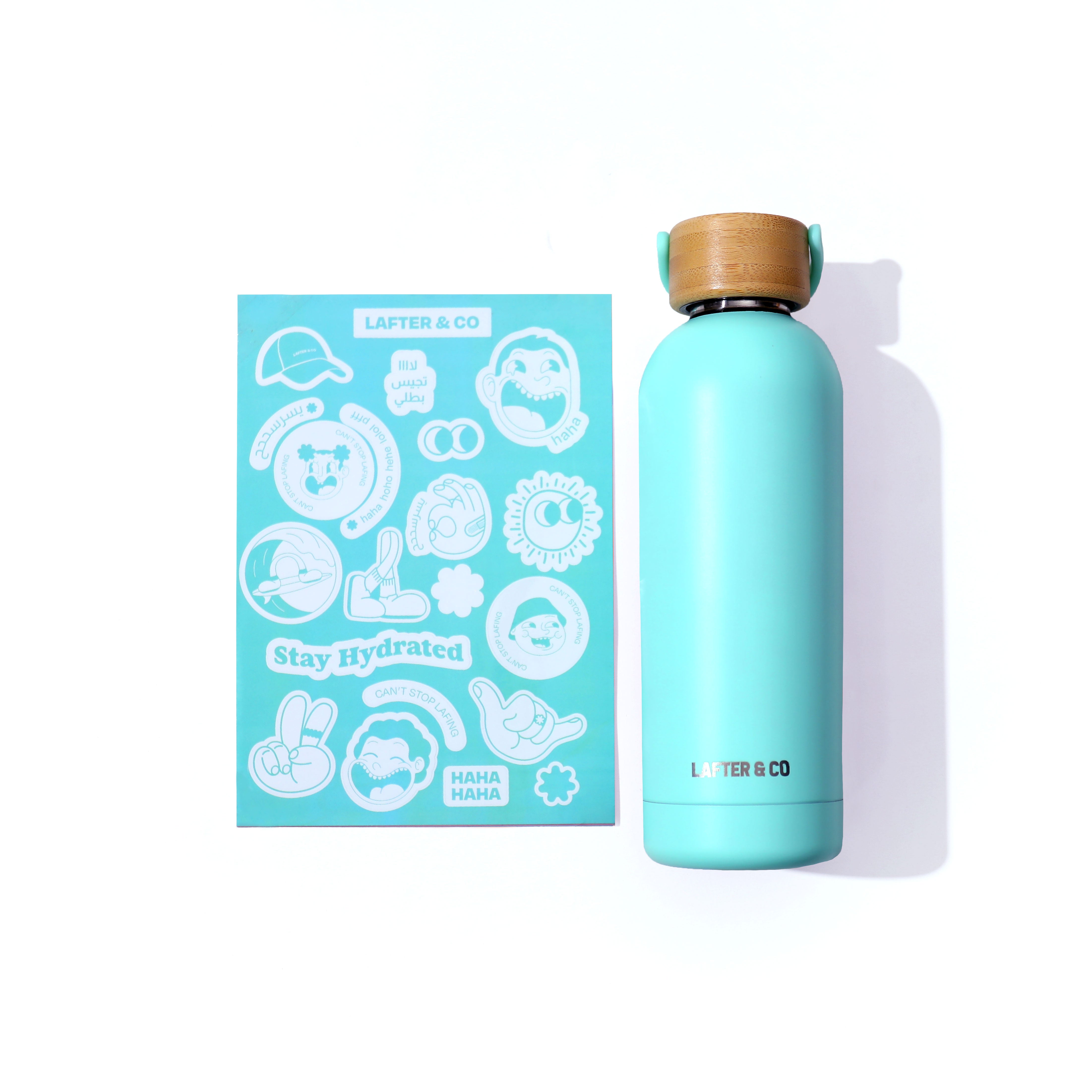 Stainless Steel Bottle + Sticker Pack