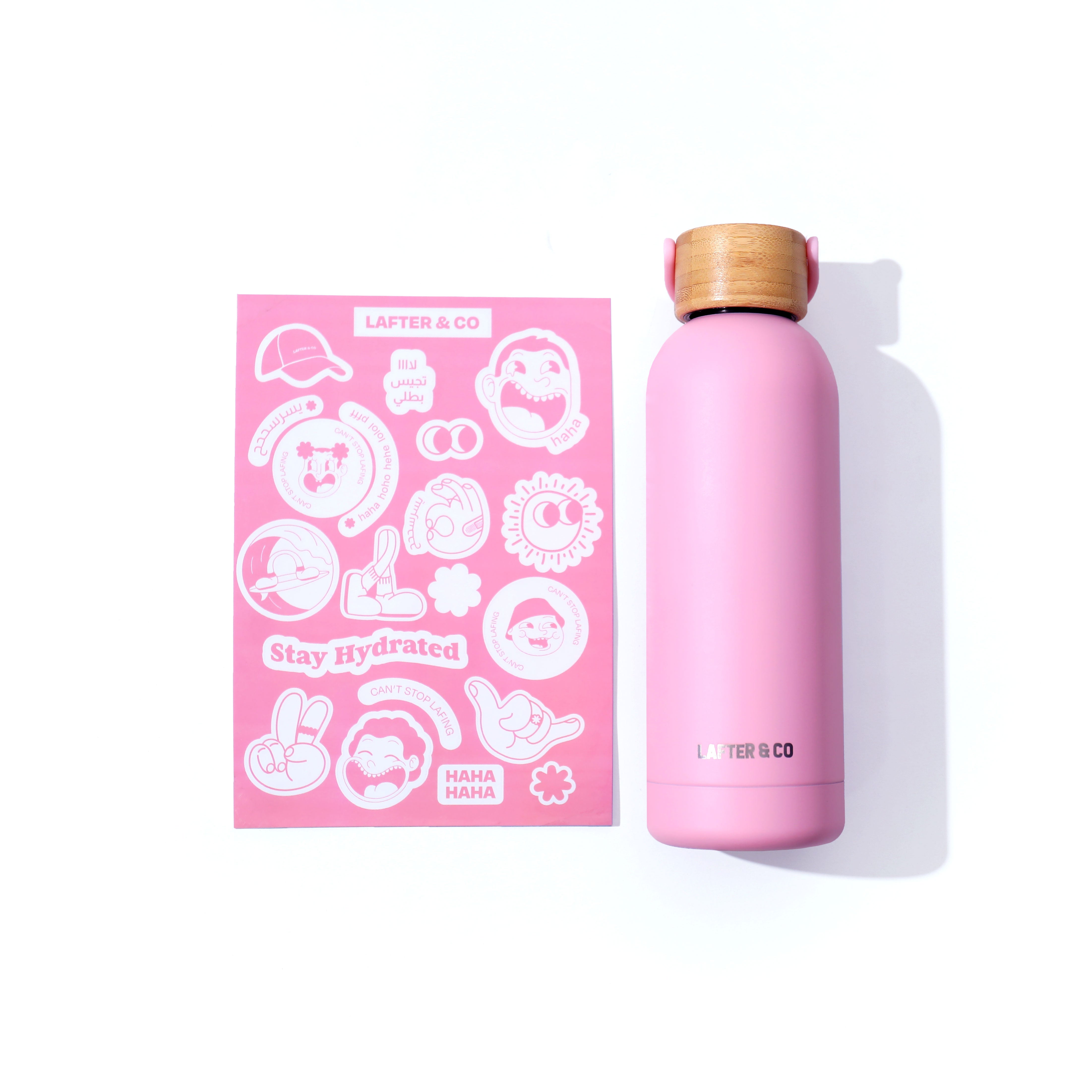 Stainless Steel Bottle + Sticker Pack